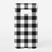 Zwart-wit Gingham Pattern Samsung Galaxy Hoesje (Achterkant)