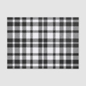 Zwart-wit Gingham Pattern Tissuepapier (Voorkant)