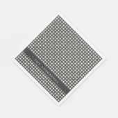  zwart-wit Gingham Pset op persoonlijke titel Servet (Hoek)