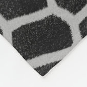 Zwart-wit Giraffeprint Fleece Deken (Hoek)
