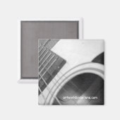 Zwart-wit gitaar magneet (Voorkant / Achterkant)