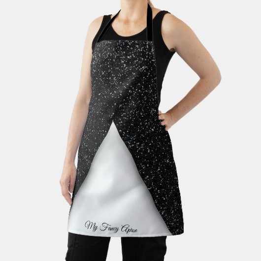 Zwart-wit glamour Schort (Insitu)