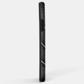 Zwart-Wit Glanzend Blad Close-Up Case-Mate iPhone Case (Achterkant/rechts)