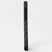 Zwart-Wit Glanzend Blad Close-Up Case-Mate iPhone Case (Achterkant/links)