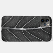 Zwart-Wit Glanzend Blad Close-Up Case-Mate iPhone Case (Achterkant (horizontaal))