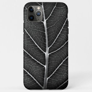 Zwart-Wit Glanzend Blad Close-Up Case-Mate iPhone Case