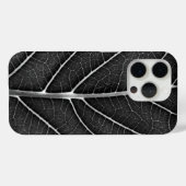 Zwart-Wit Glanzend Blad Close-Up Case-Mate iPhone Case (Achterkant (horizontaal))