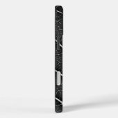 Zwart-Wit Glanzend Blad Close-Up Case-Mate iPhone Case (Achterkant / Rechts)