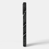 Zwart-Wit Glanzend Blad Close-Up Case-Mate iPhone Case (Achterkant / Links)