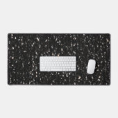 Zwart wit glanzend glitter schittert bureaumat (Keyboard & Muis)