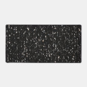 Zwart wit glanzend glitter schittert bureaumat (Voorkant)