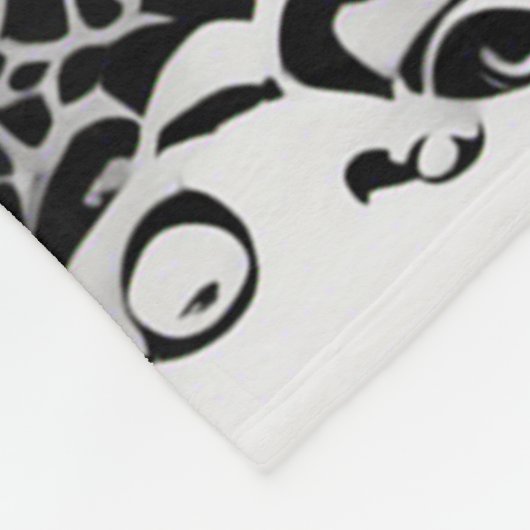 Zwart & Wit Glimlachende Kant Schedel Gotisch Fleece Deken (Hoek)