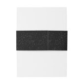 Zwart-wit glitter uitnodigingen wikkel (Achterkant Voorbeeld)