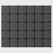 Zwart-wit gloeiend blad close-up cadeaupapier (Vlak)