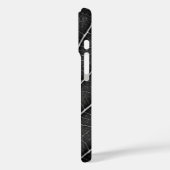 Zwart-wit gloeiend blad close-up Case-Mate iPhone case (Achterkant / Links)