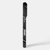 Zwart-wit gloeiend blad close-up Case-Mate iPhone case (Achterkant / Rechts)