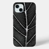 Zwart-wit gloeiend blad close-up Case-Mate iPhone case (Achterkant)