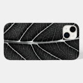 Zwart-wit gloeiend blad close-up Case-Mate iPhone case (Achterkant (horizontaal))