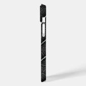 Zwart-wit gloeiend blad close-up Case-Mate iPhone case (Achterkant / Links)