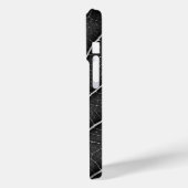 Zwart-wit gloeiend blad close-up Case-Mate iPhone case (Achterkant / Links)