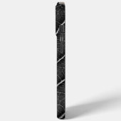 Zwart-wit gloeiend blad close-up Case-Mate iPhone case (Achterkant / Links)