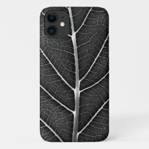 Zwart-wit gloeiend blad close-up Case-Mate iPhone case