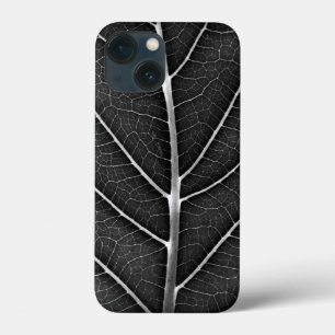 Zwart-wit gloeiend blad close-up Case-Mate iPhone case