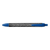 Zwart-wit gloeiend blad close-up zwarte inkt pen (Achterkant)