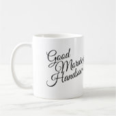 Zwart-wit Goedemorgen Mooie Mok (Links)