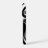Zwart-Wit Golf Op Art, iPhone Hoesje (Linkerkant)