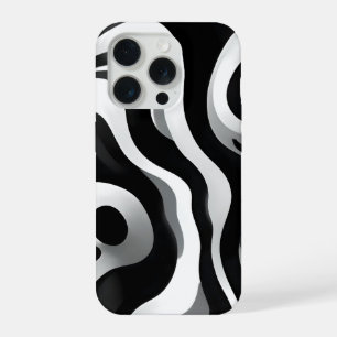 Zwart-Wit Golf Op Art, iPhone 15 Pro Case