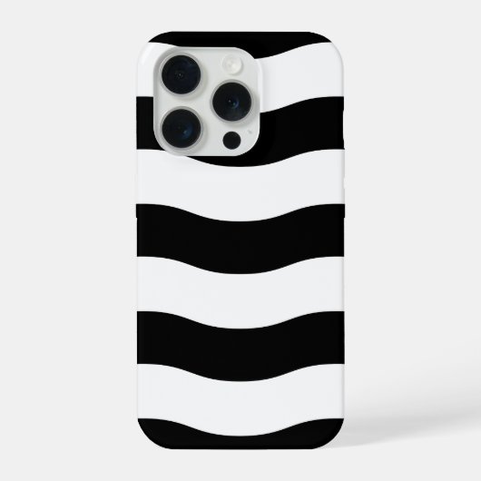 Zwart & Wit Golf Streep Hoesje iPhone Hoesje (Achterkant)