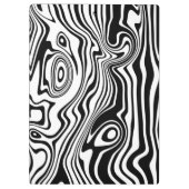 Zwart Wit Golf Stripes Klembord of Kies Kleur (Achterkant)
