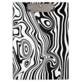 Zwart Wit Golf Stripes Klembord of Kies Kleur (Voorkant)