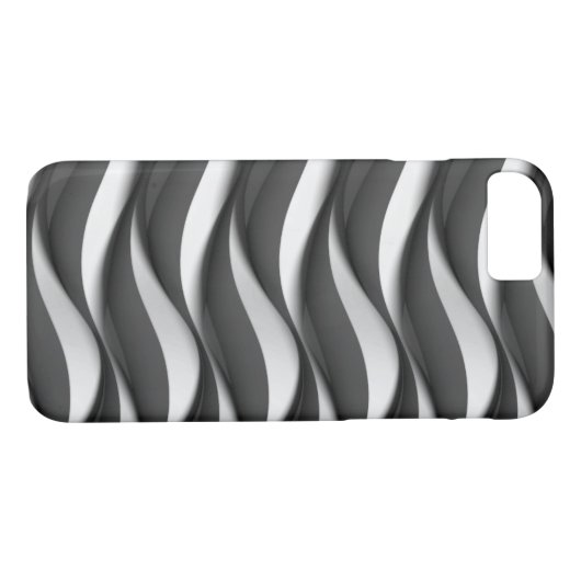 zwart-wit golfpatroon Case-Mate iPhone case (Achterkant (Horizontaal))