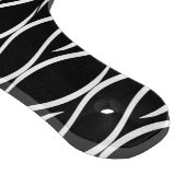 Zwart-wit golfpatroon met aangepast monogram snijplank (Hoek)