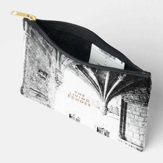 Zwart-wit gotische architectuur schets etui (Open)