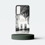 Zwart-wit gotische architectuur schets samsung galaxy hoesje