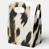 Zwart Wit Goud Cowgirl Koeienhuid Bedankdoosjes (Geopend)