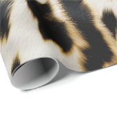 Zwart Wit Goud Cowgirl Koeienhuid Cadeaupapier (Rol Hoek)