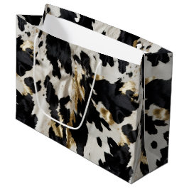 Zwart Wit Goud Cowgirl Koeienhuid Groot Cadeauzakje
