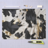 Zwart Wit Goud Cowgirl Koeienhuid Tissuepapier (Craft)