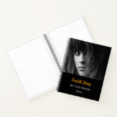 Zwart wit goud foto notitieboek (Binnen)