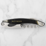 Zwart Wit & Goud Geode Agaat Bruiloft Monogram Kurkentrekker<br><div class="desc">Zwart Wit & Goud Geode Agaat Marmer, Met Sprankelende Gouden folie accenten, en Modern trendy geborsteld script lettertype. Onyx Zwart, Donkergrijs en witte stenen look, is luxueus en modern voor uw bruiloft - Gepersonaliseerde bruiloft Monogram Pas getrouwd Keepsake Kurkentrekker! ~ Controleer mijn winkel om de volledige bruidssuite voor dit ontwerp...</div>