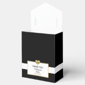 Zwart Wit Goud Hart Party Favor Verjaardag Bedankdoosjes (Geopend)