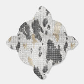 Zwart Wit Goud Koe Dierenprint Sparkle Bedankdoosjes (Uitgevouwen)