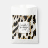 Zwart Wit Goud Koeienhuid Bedankzakje (Voorkant)