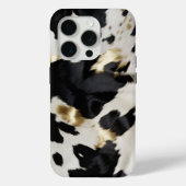 Zwart Wit Goud Koeienhuid Case-Mate iPhone Case (Achterkant)