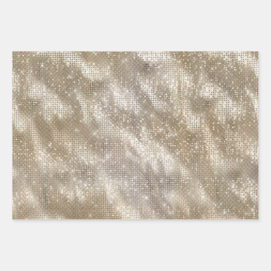 Zwart Wit Goud Koeienhuid Cowgirl Sparkle Verjaard Inpakpapier Vel (Voorkant 2)