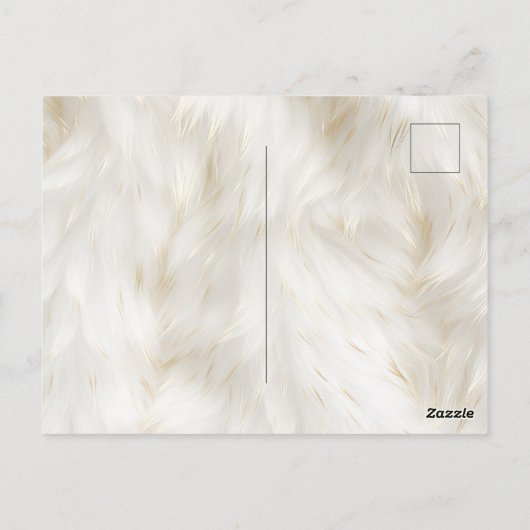 Zwart Wit Goud Koeienhuid Howdy Briefkaart (Achterkant)